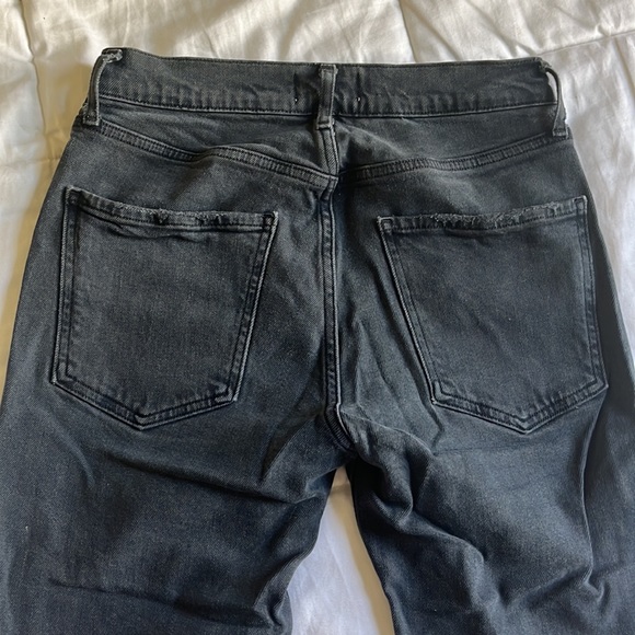 Agolde Toni mid-rise black jeans. Womens 26. Frayed cuffs. Like-new condition! - Picture 6 of 6